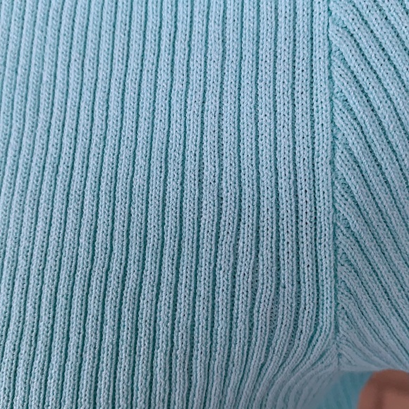 Renemed Mint Blue V-neck Button Down Ribbed Top & Cami 2 Pc Set NWT - Picture 13 of 15